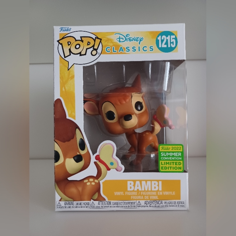 Bambi From Disney Classics 1215 2022 Summer Convention Vinyl Figure Funko Pop